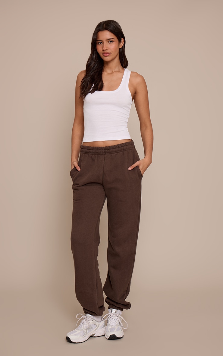 Tall Espresso Marl Cuffed Sweatpants image 1
