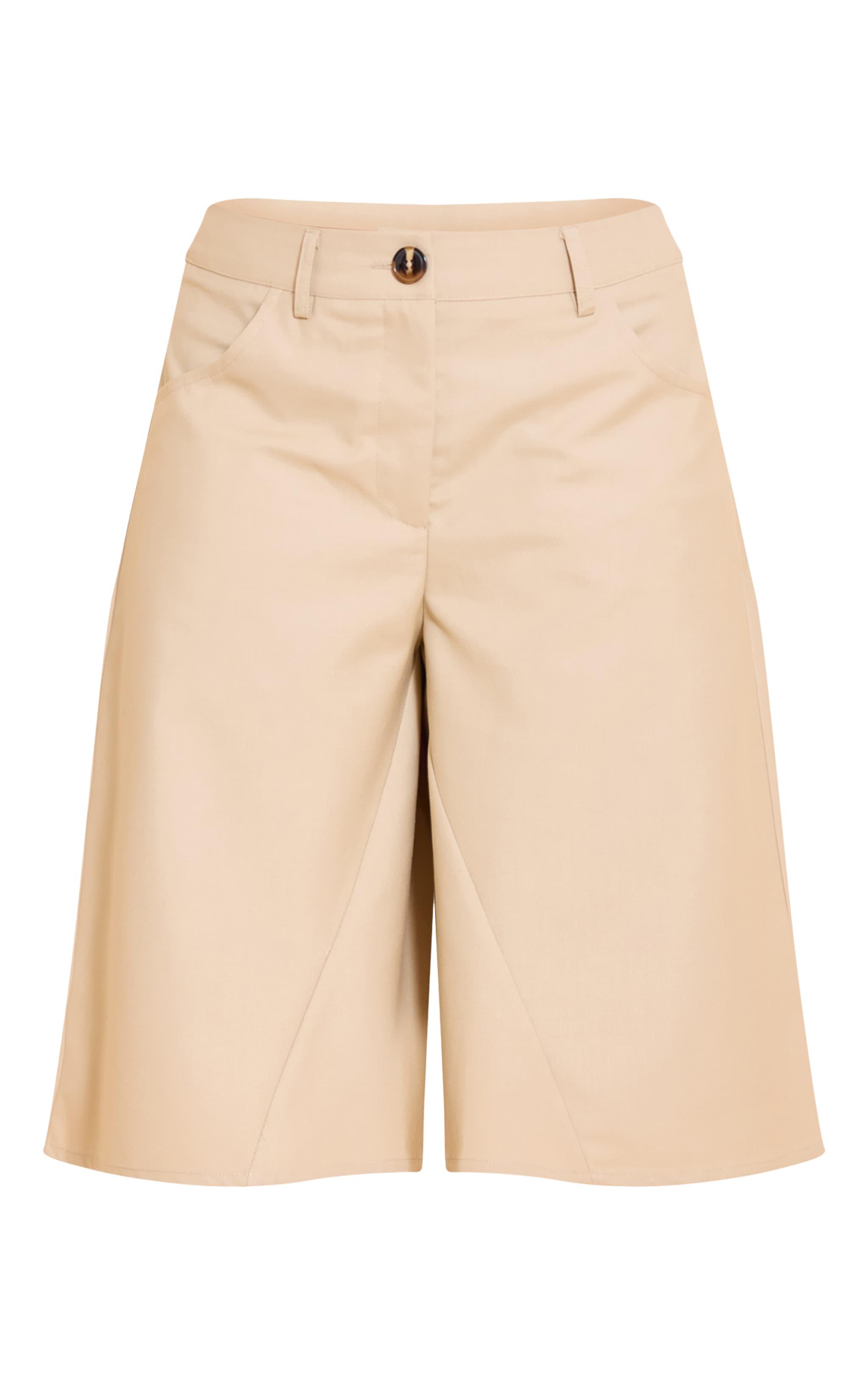Camel Extreme Wide Leg Longline Shorts image 6