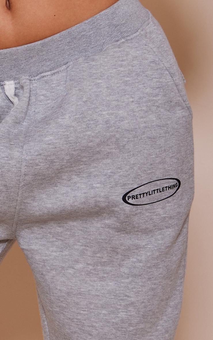 Grey Exposed Seam Detail Flared Sweatpants image 4