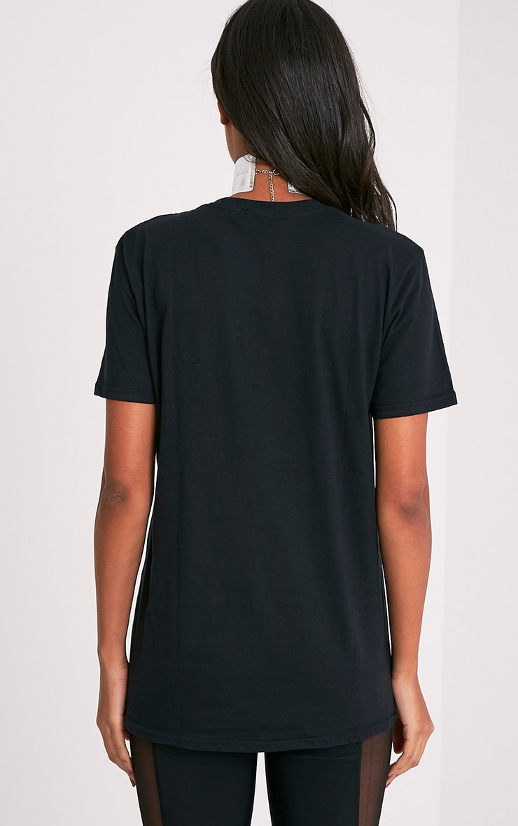 Raiders Slogan Black Boyfriend T Shirt PrettyLittleThing