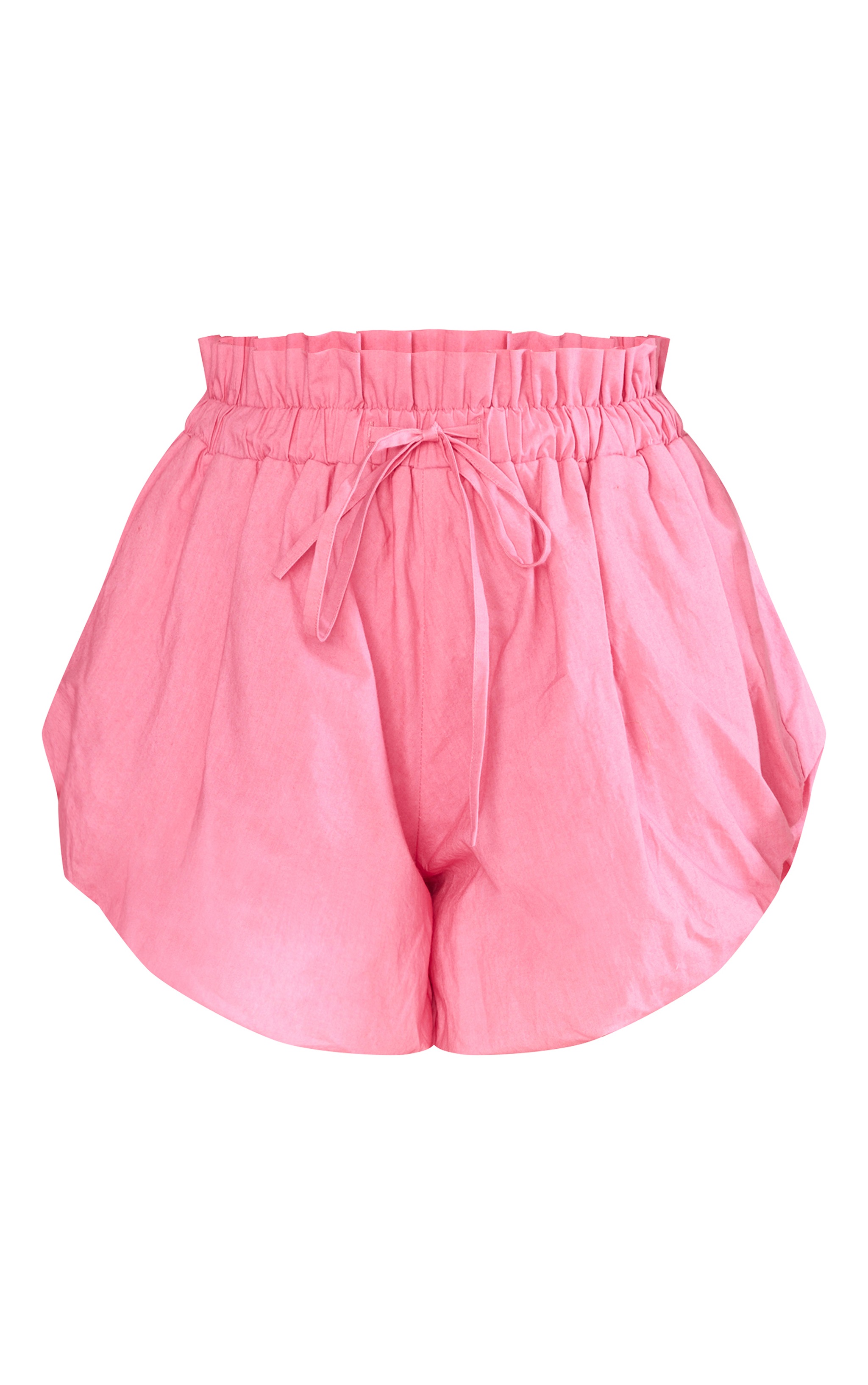 Mini-short bouffant en coton rose image 6