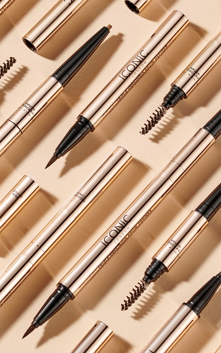 Iconic London Triple Precision Brow Definer Cool Brown image 7