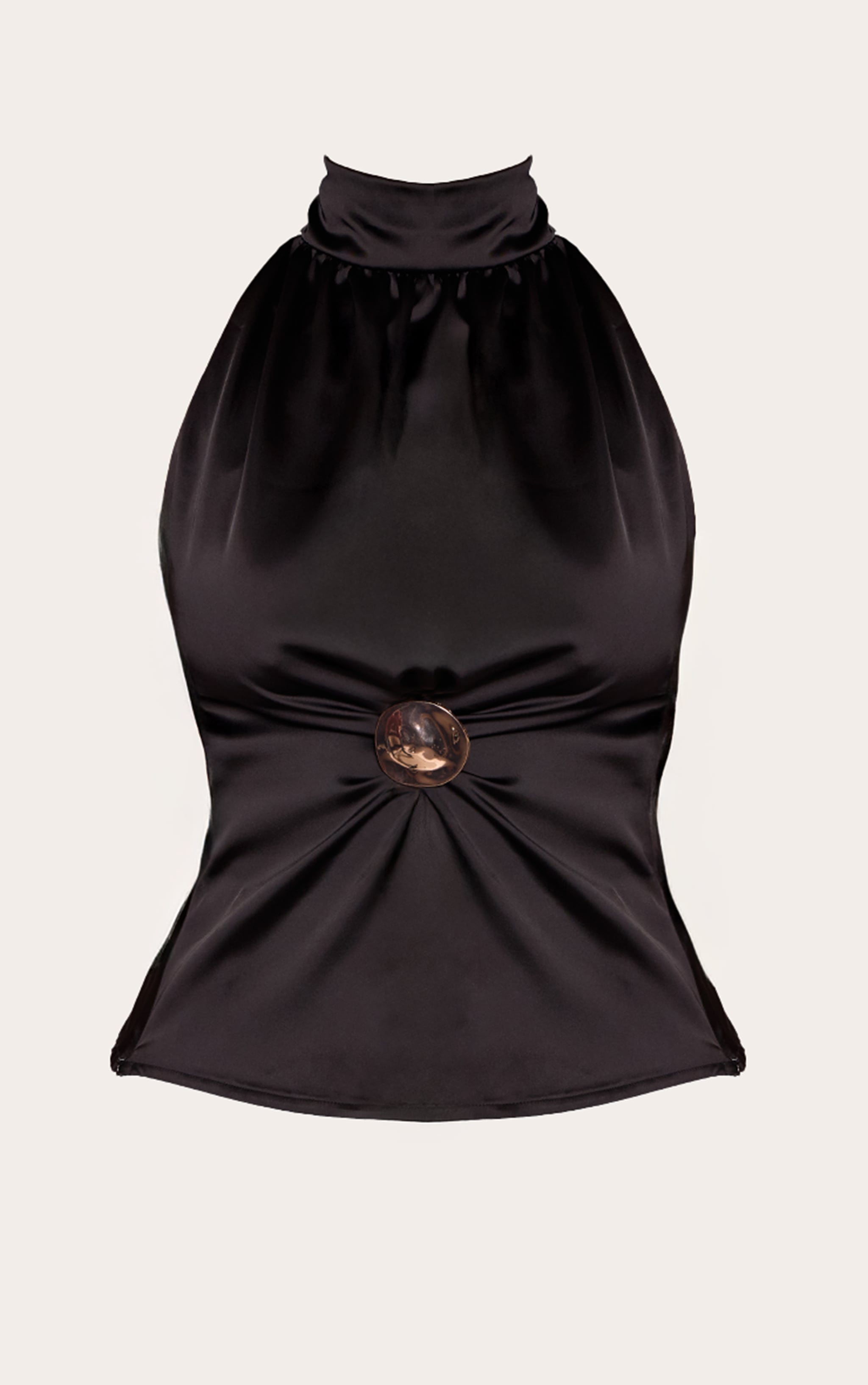 Shape satin Trim Detail Top image 5