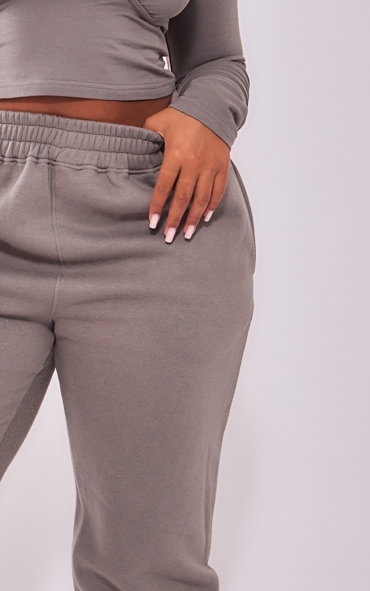 Shape Charcoal High Waisted Cuffed Sweatpants image 4