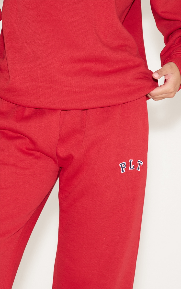 Red Logo Cuffed Sweatpants image 4