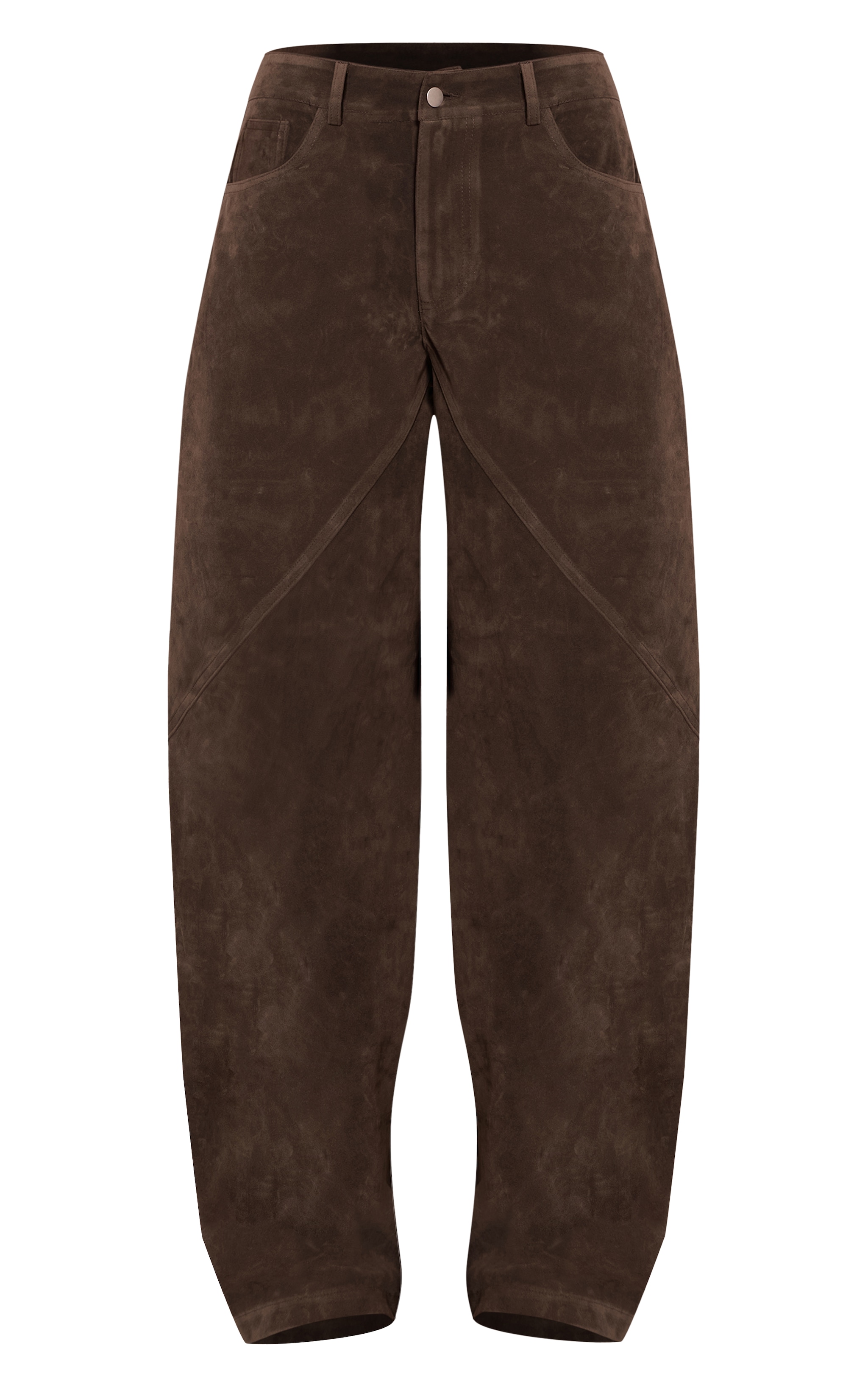 Dark Khaki Faux Suede Cargo Pants image 5