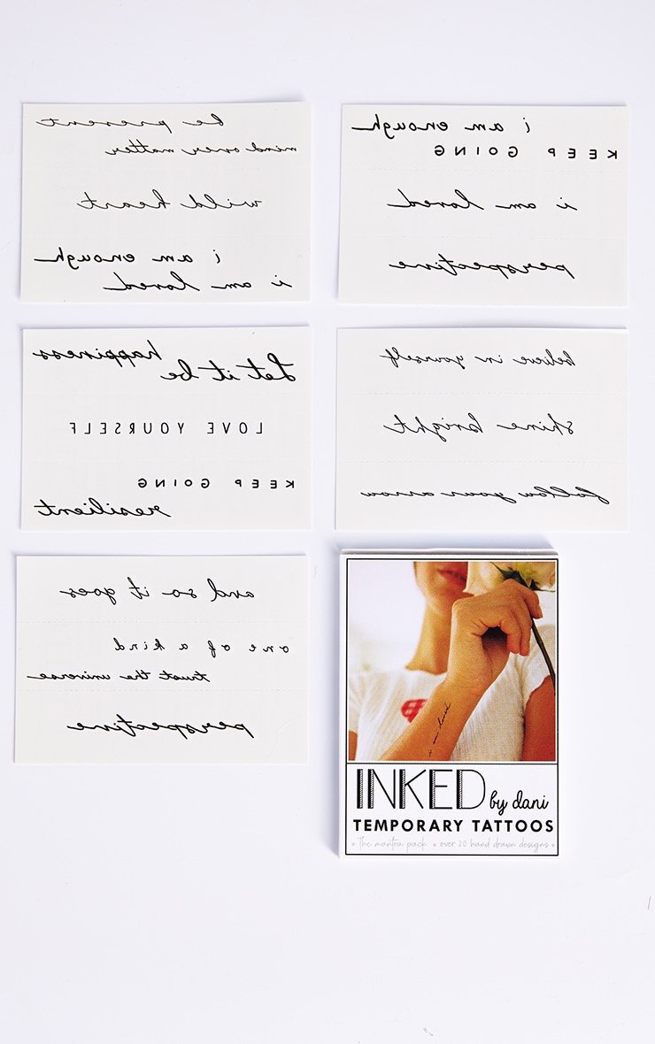 Inked By Dani Temporary Tattoos Forever Mantra Pack image 2