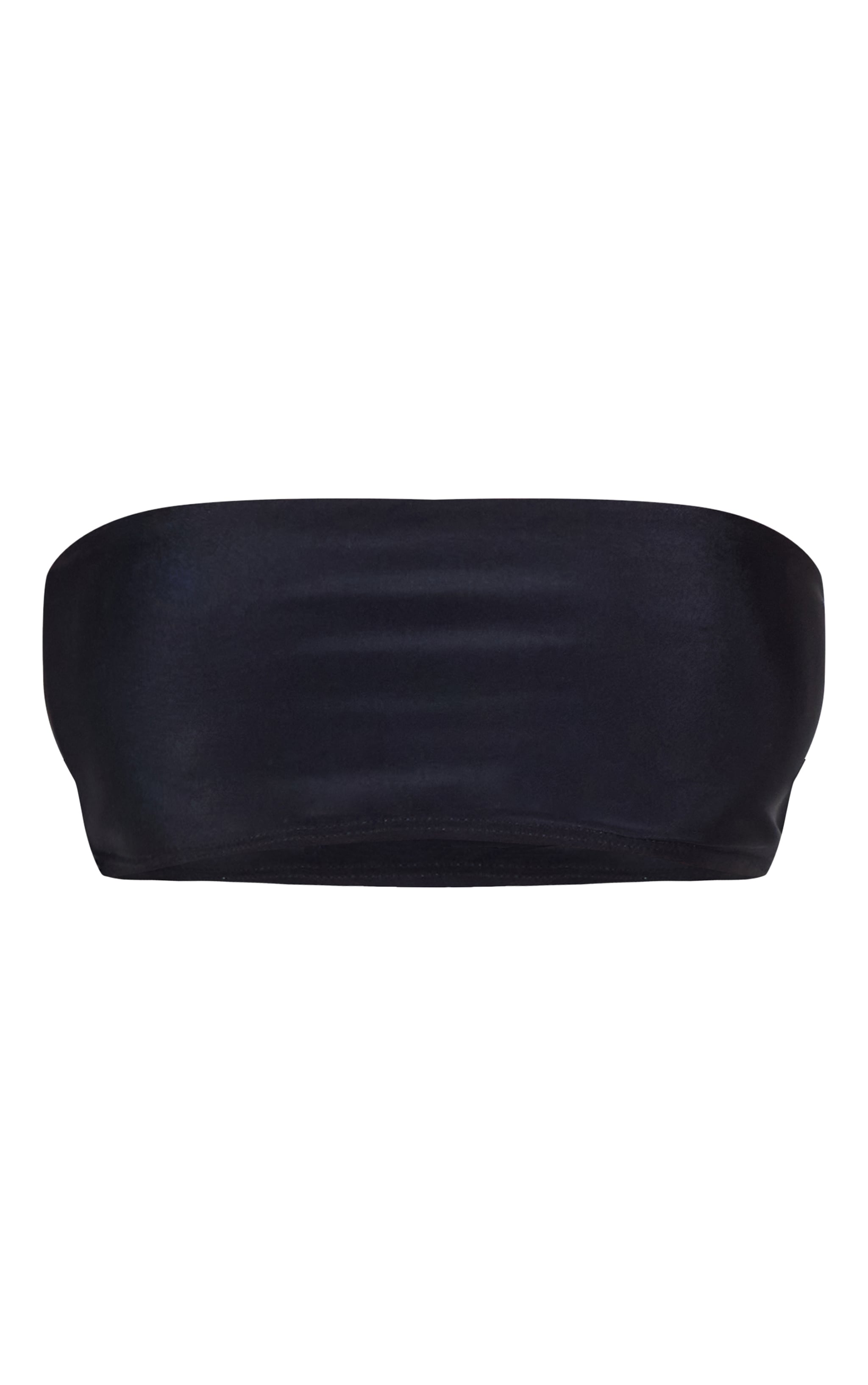 Black Mix And Match Bandeau Bikini Top image 5