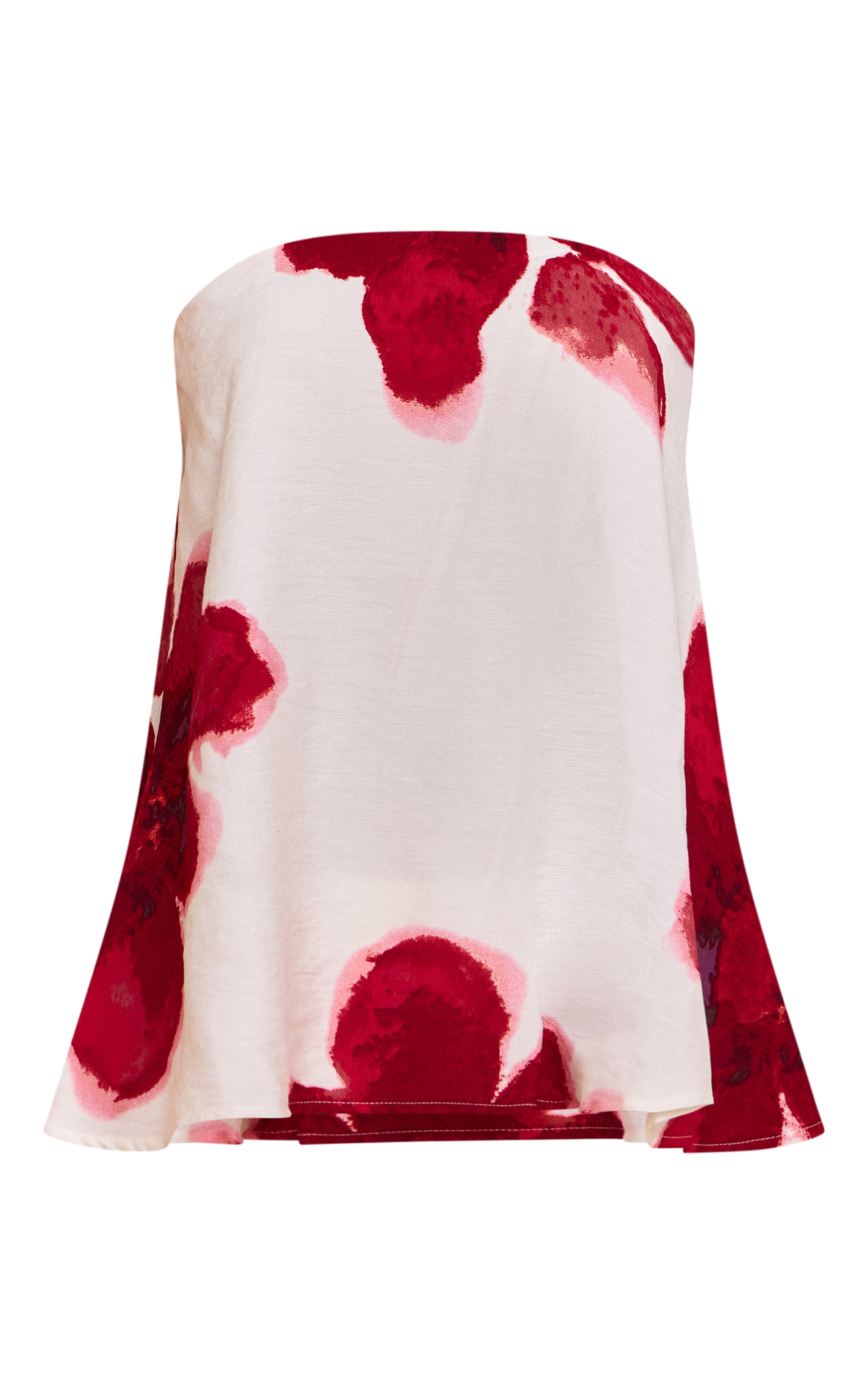 Multi Floral Print Floaty Bandeau Top image 5