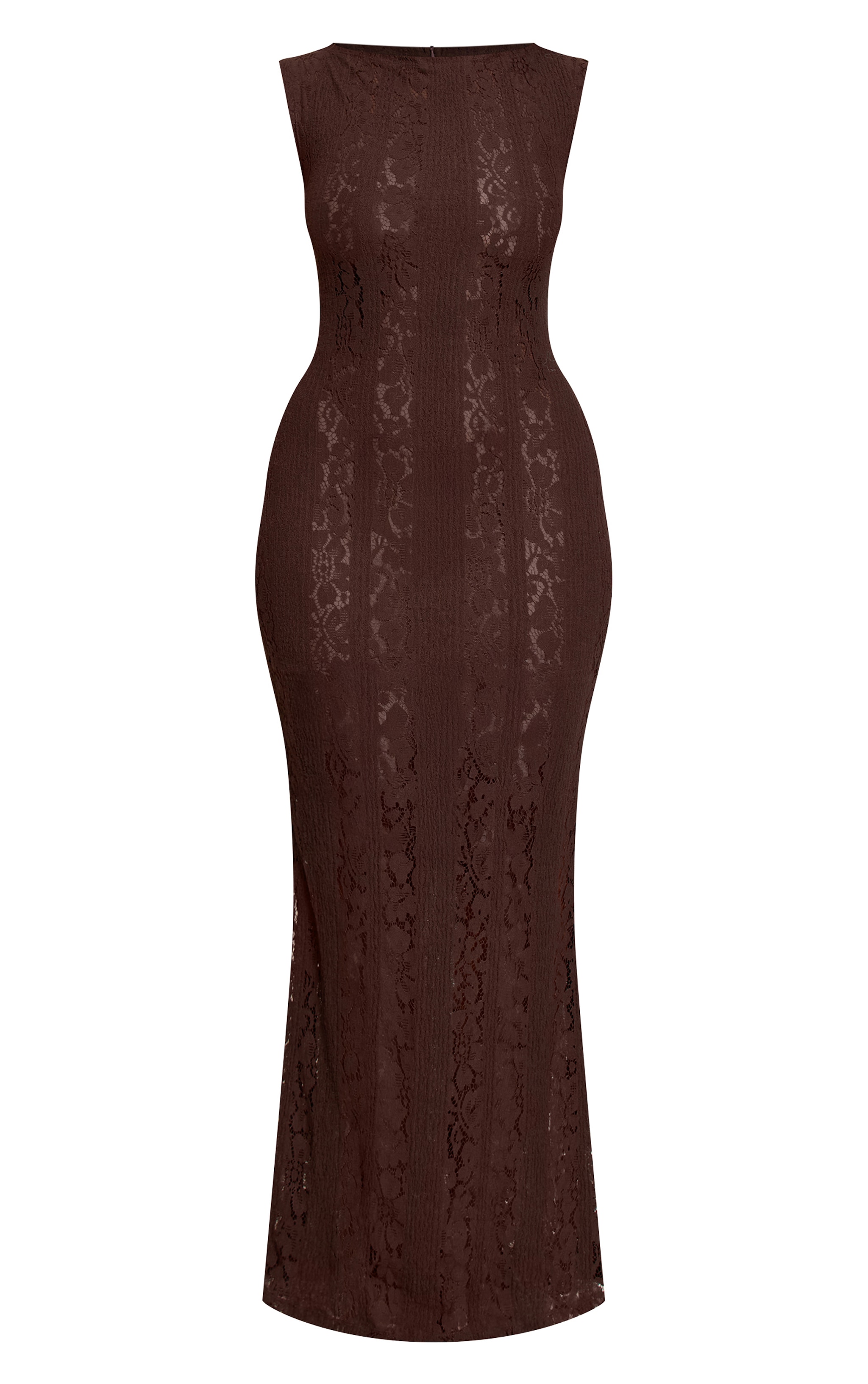 Shape Chocolate Lace Boat Neck Maxi Dress image 5