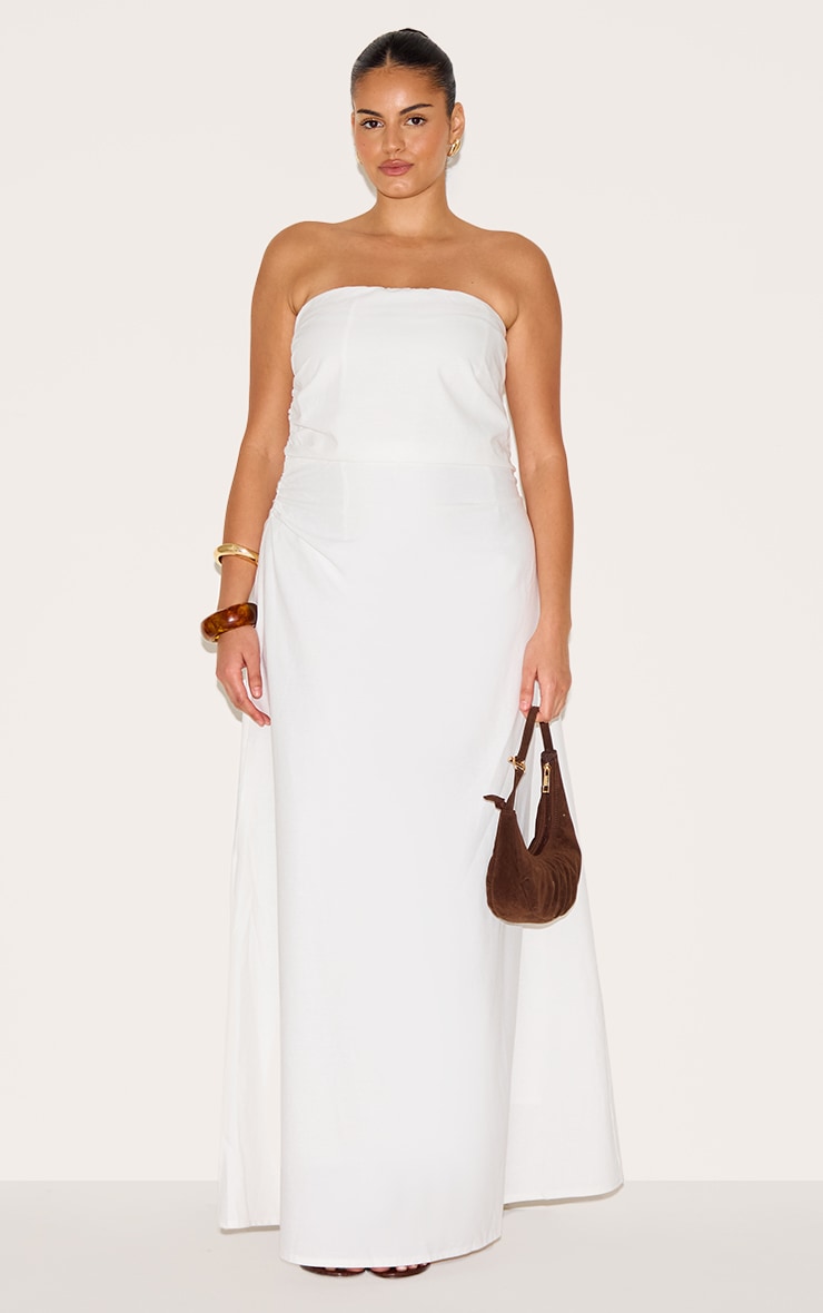 Plus Robe bustier longue blanche image 1