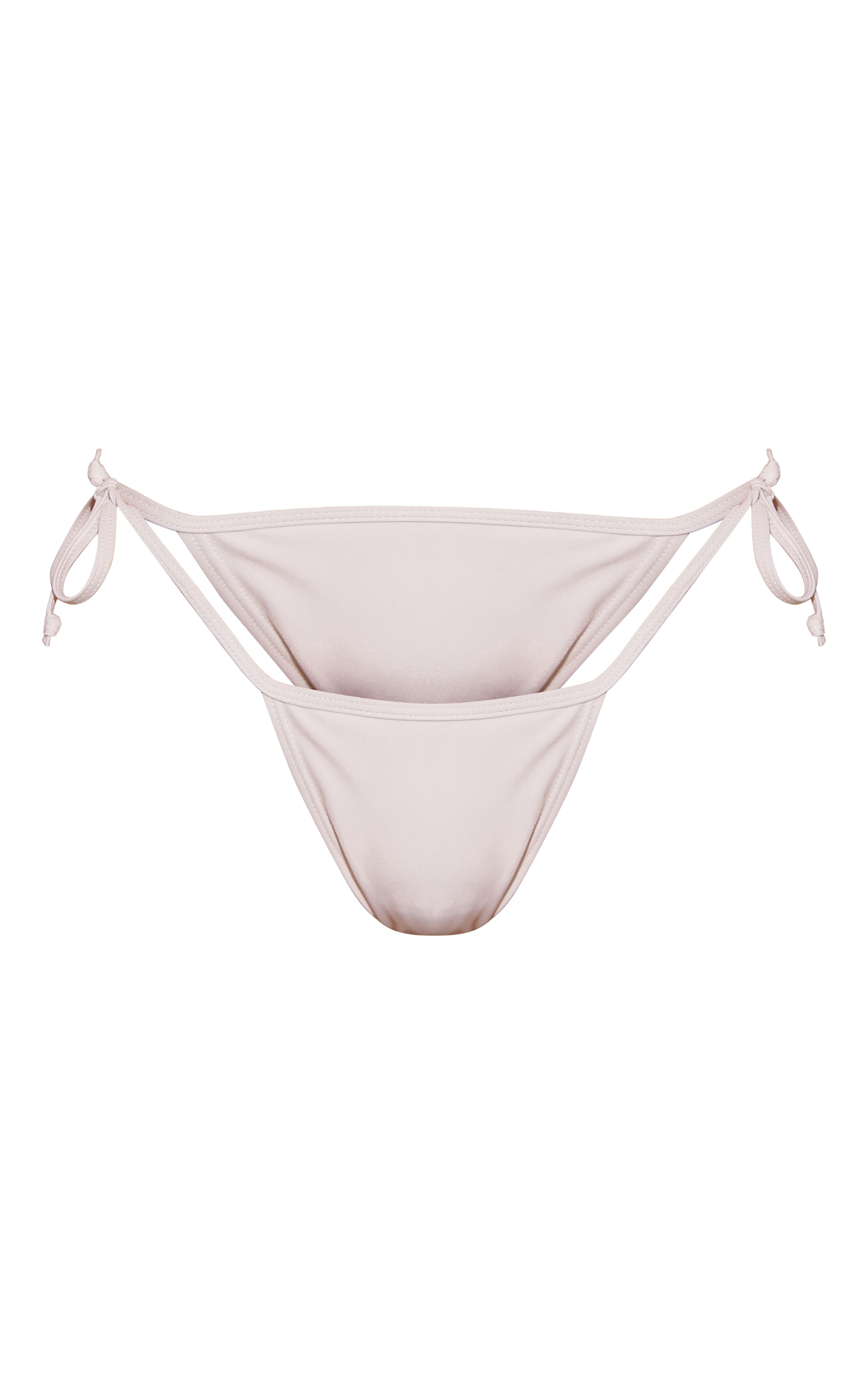 White Mix And Match Tie Side Bikini Bottoms image 5