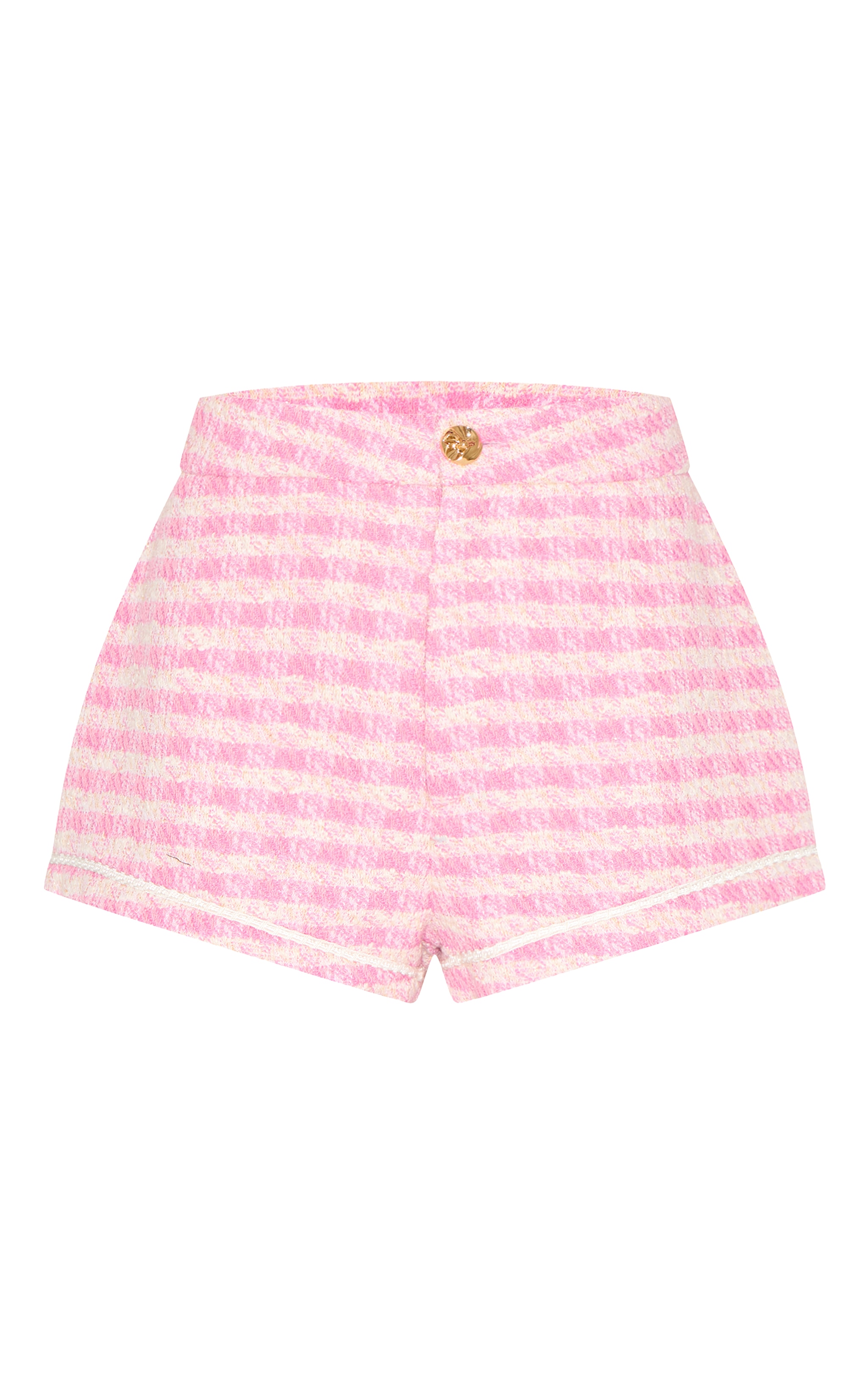 Petite Pink Tweed Tailored Shorts image 6