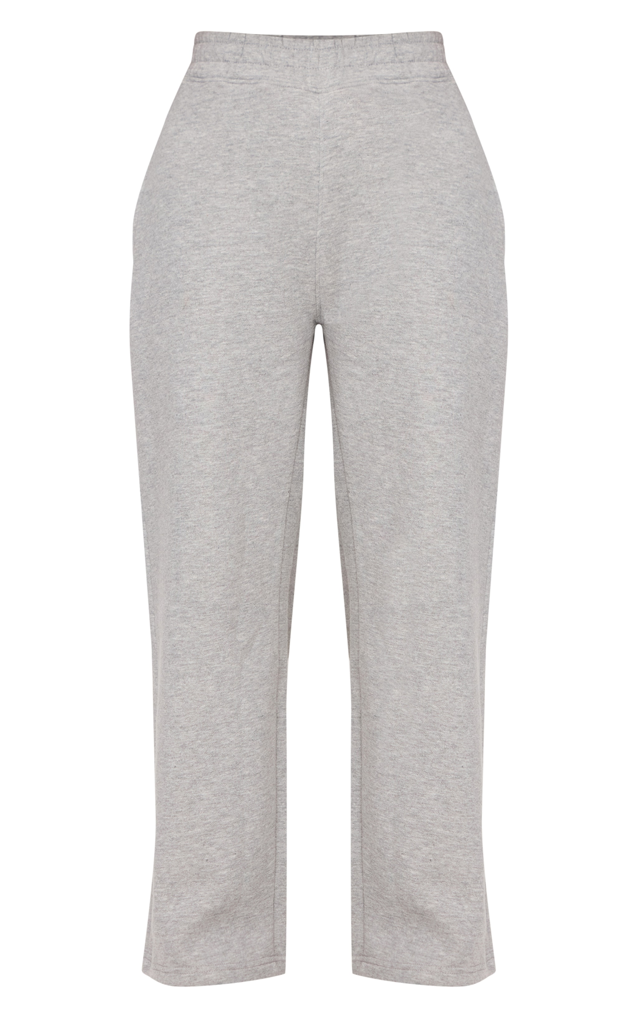 Petite Ash Grey Wide Leg Bow Print Detail Sweatpants image 5