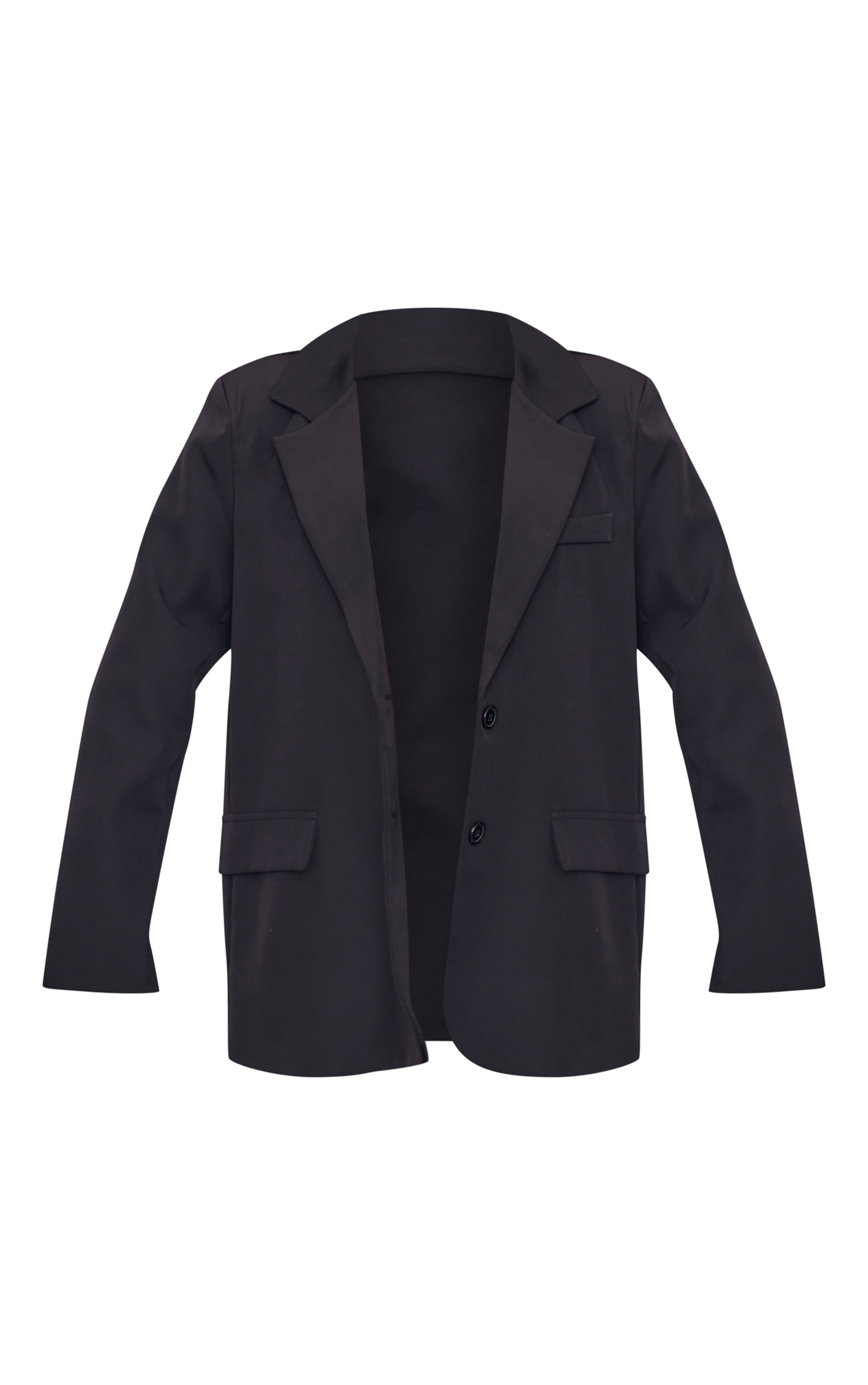 Black Oversized Structured Blazer image 5