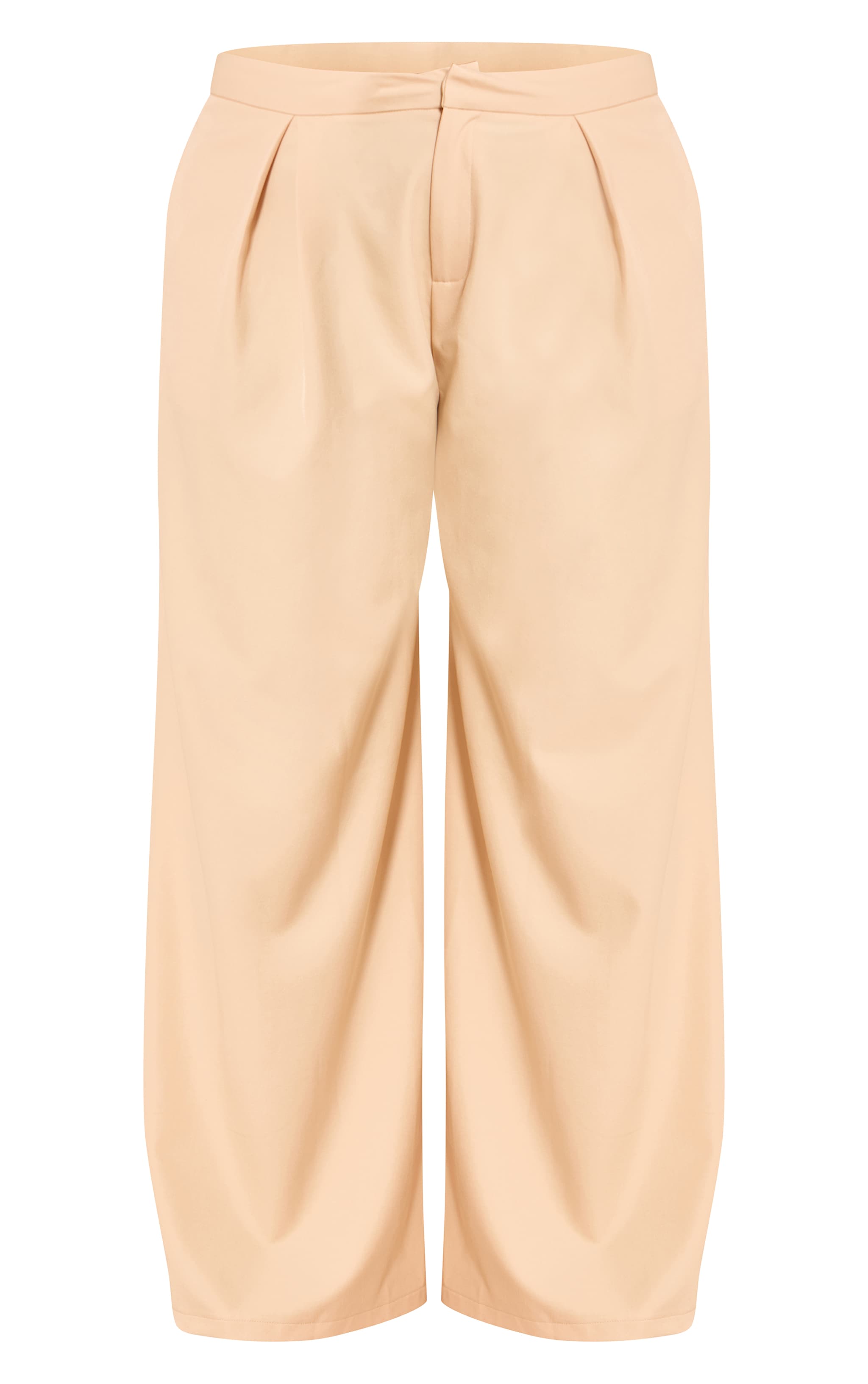 Plus Lemon Woven Tailored Pleated Wide Leg Pants image 5