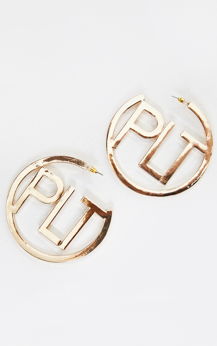 PRETTYLITTLETHING Gold Hooped Earrings