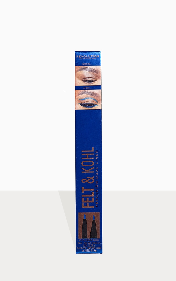 Makeup Revolution Felt & Kohl Eyeliner Blue