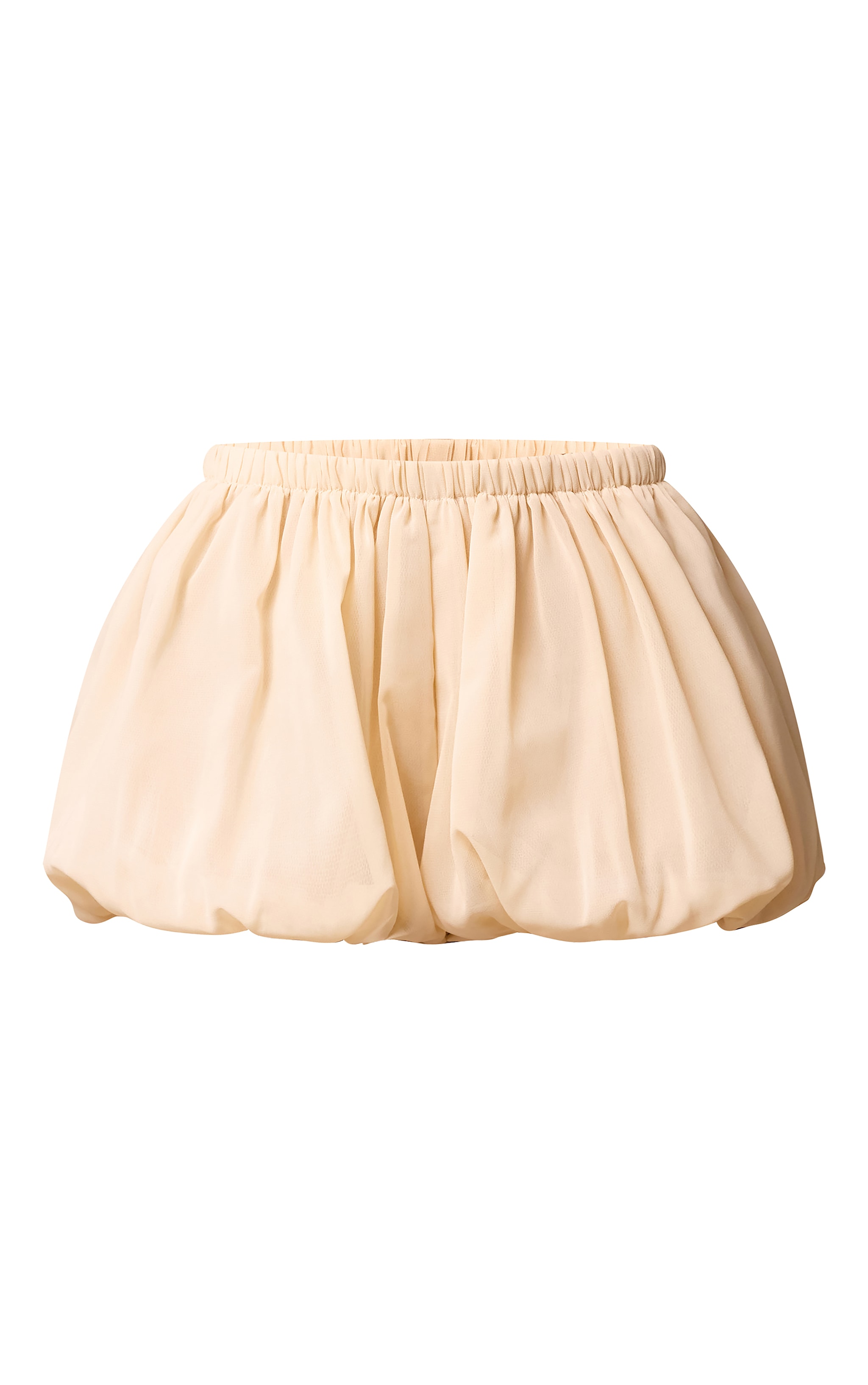 Almond Chiffon Puffball Shorts image 6