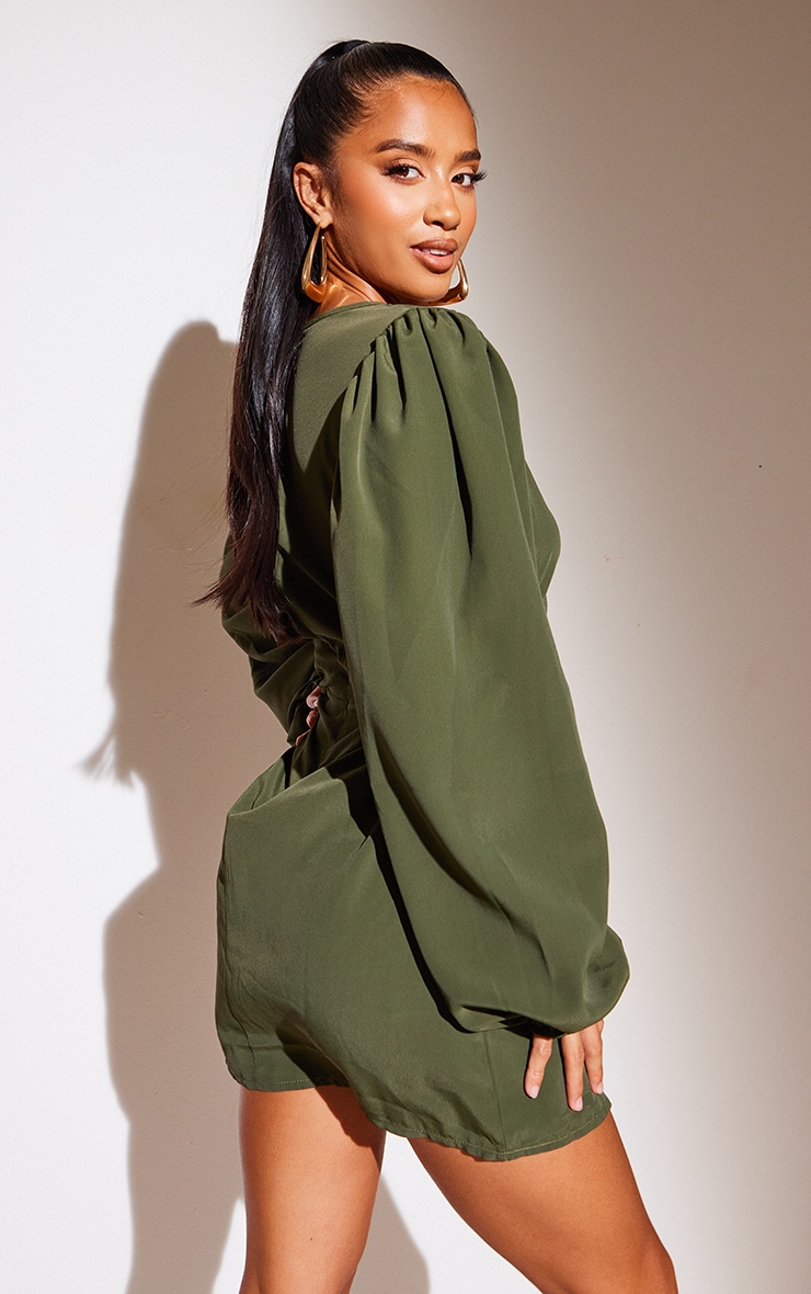 Khaki 2025 chiffon dress