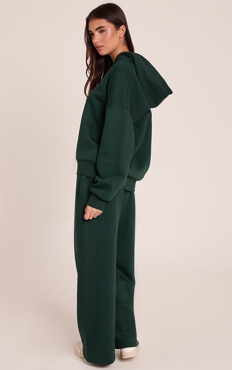 Forest Green Low Rise Straight Leg Sweatpants image 3