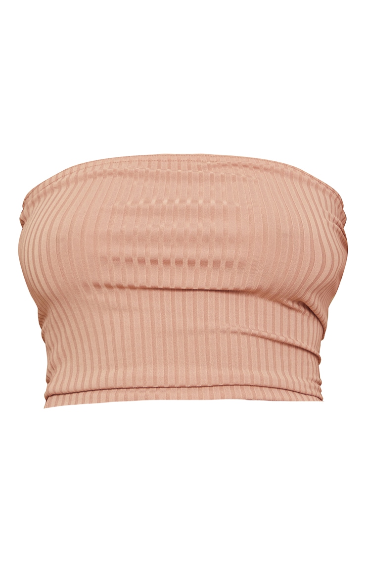 Camel Basic Chunky Rib Tube Top image 5