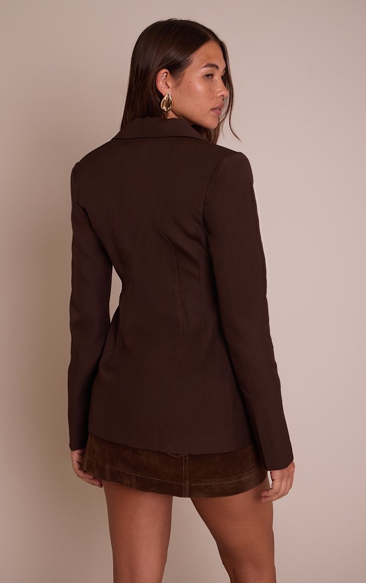 Chocolate Cinch Hip Blazer image 2