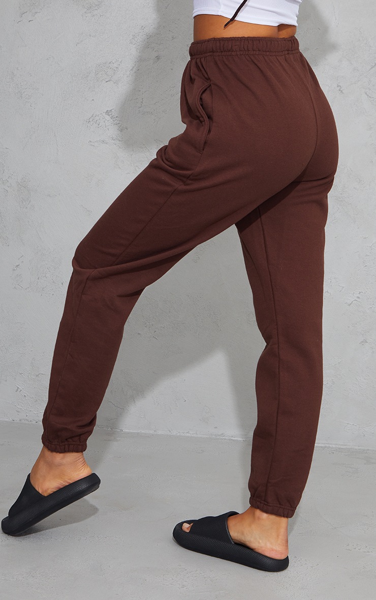 Chocolate Brown Casual Joggers Trousers PrettyLittleThing IE