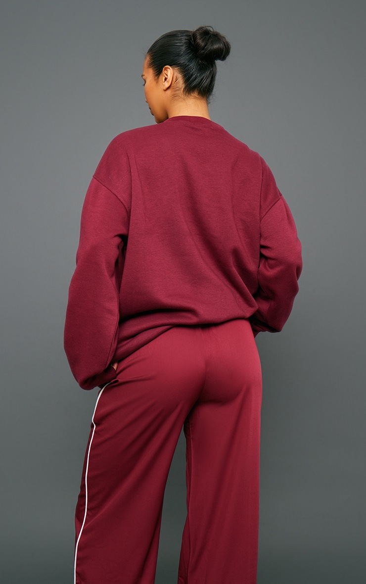 Cherry Red Studio Archive Mode Badge Oversized Sweatshirt image 2