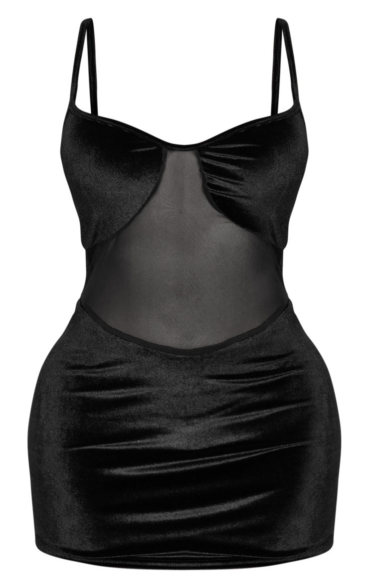 Black Strappy Lace Velvet Insert Bodycon Dress Shop Black Strappy Lace  Velvet Insert Bodycon Dress 2026