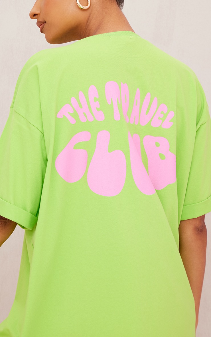 Lime The Travel Club Oversized T Shirt Dress | Dresses