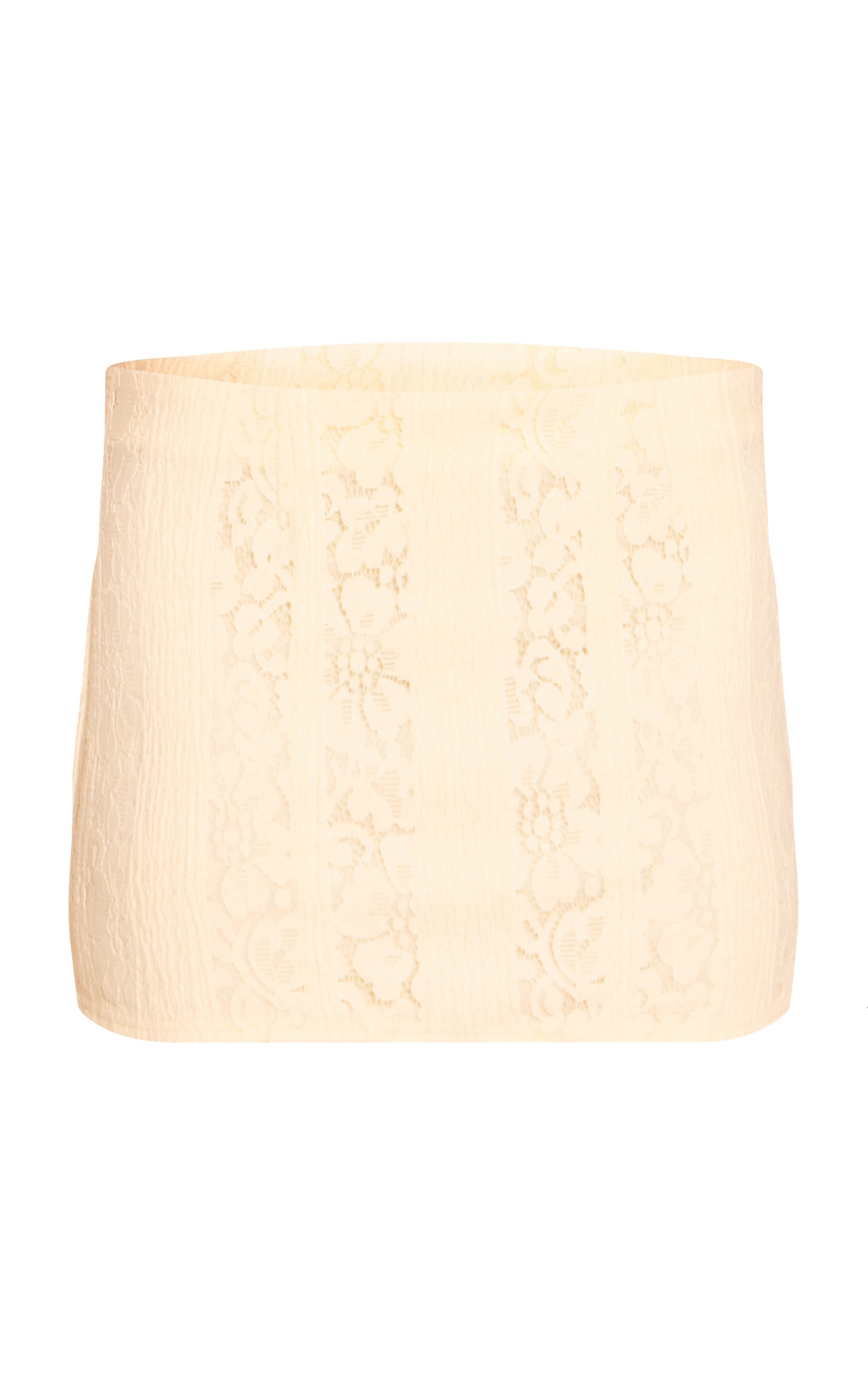 Lemon Lace Woven Mini Skirt image 6
