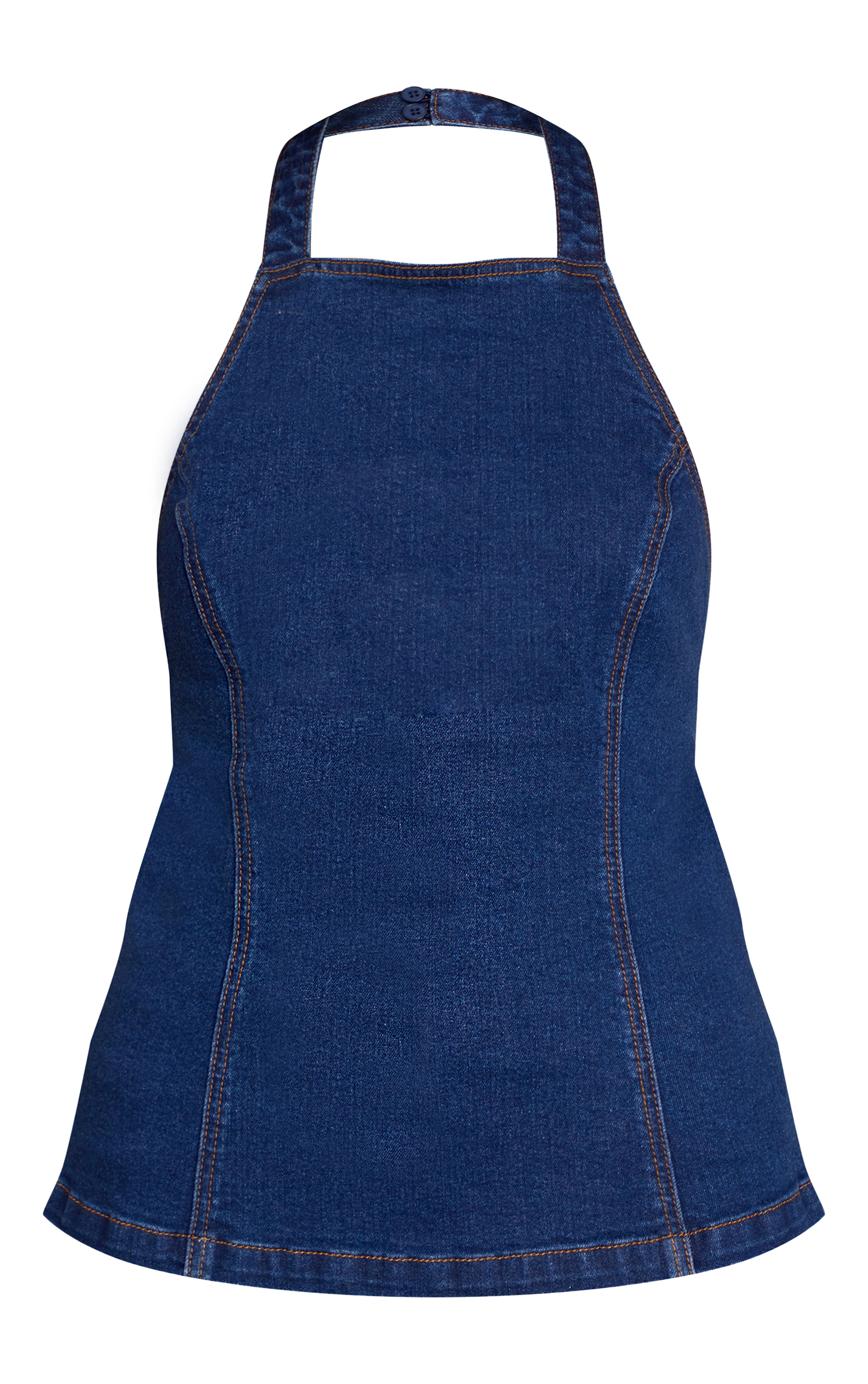 Indigo Tie Back Denim Top image 5