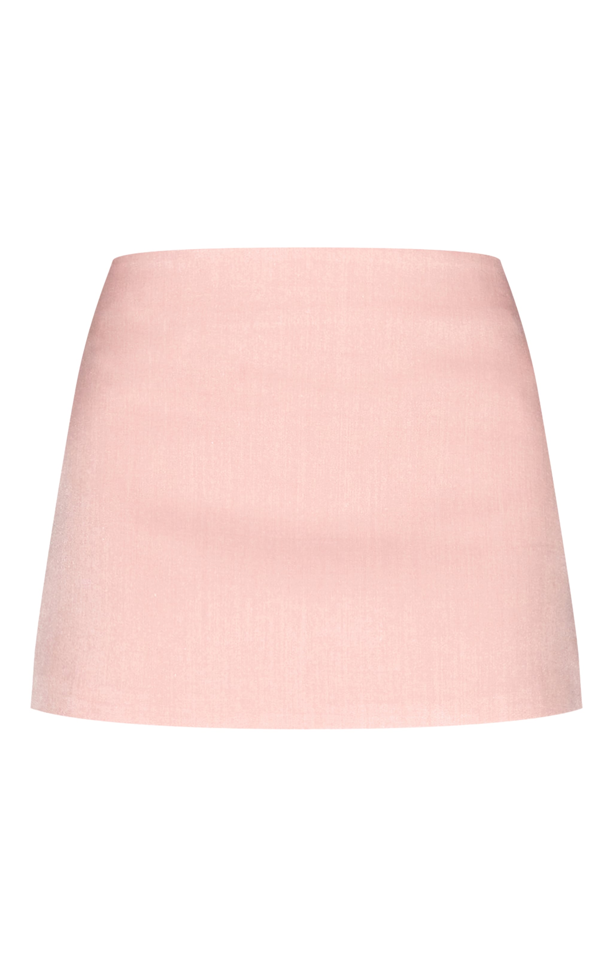Jupe tailleur courte rose dragée image 6