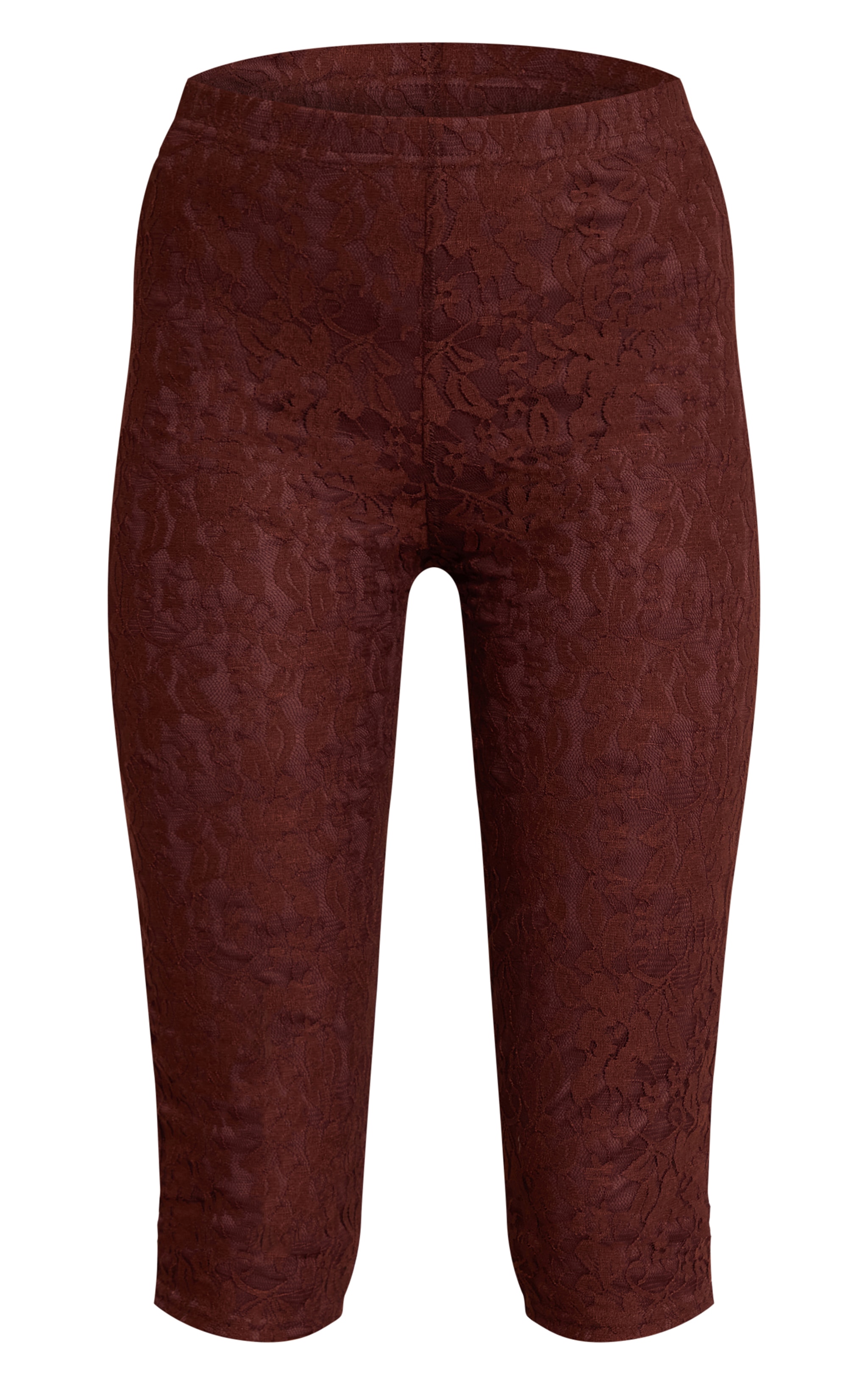 Chocolate Lace Mesh Capris image 5