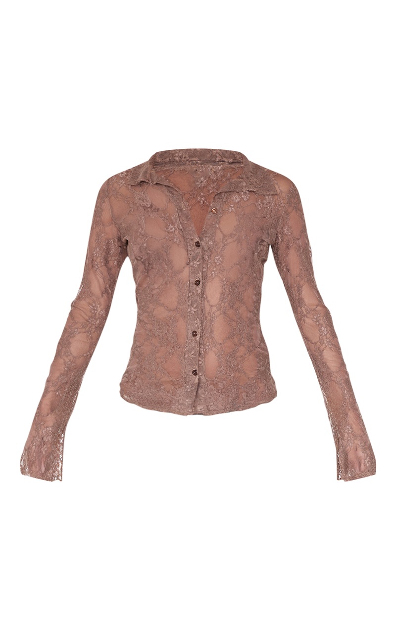 The Collared Long Sleeve Polo - Chocolate Torte