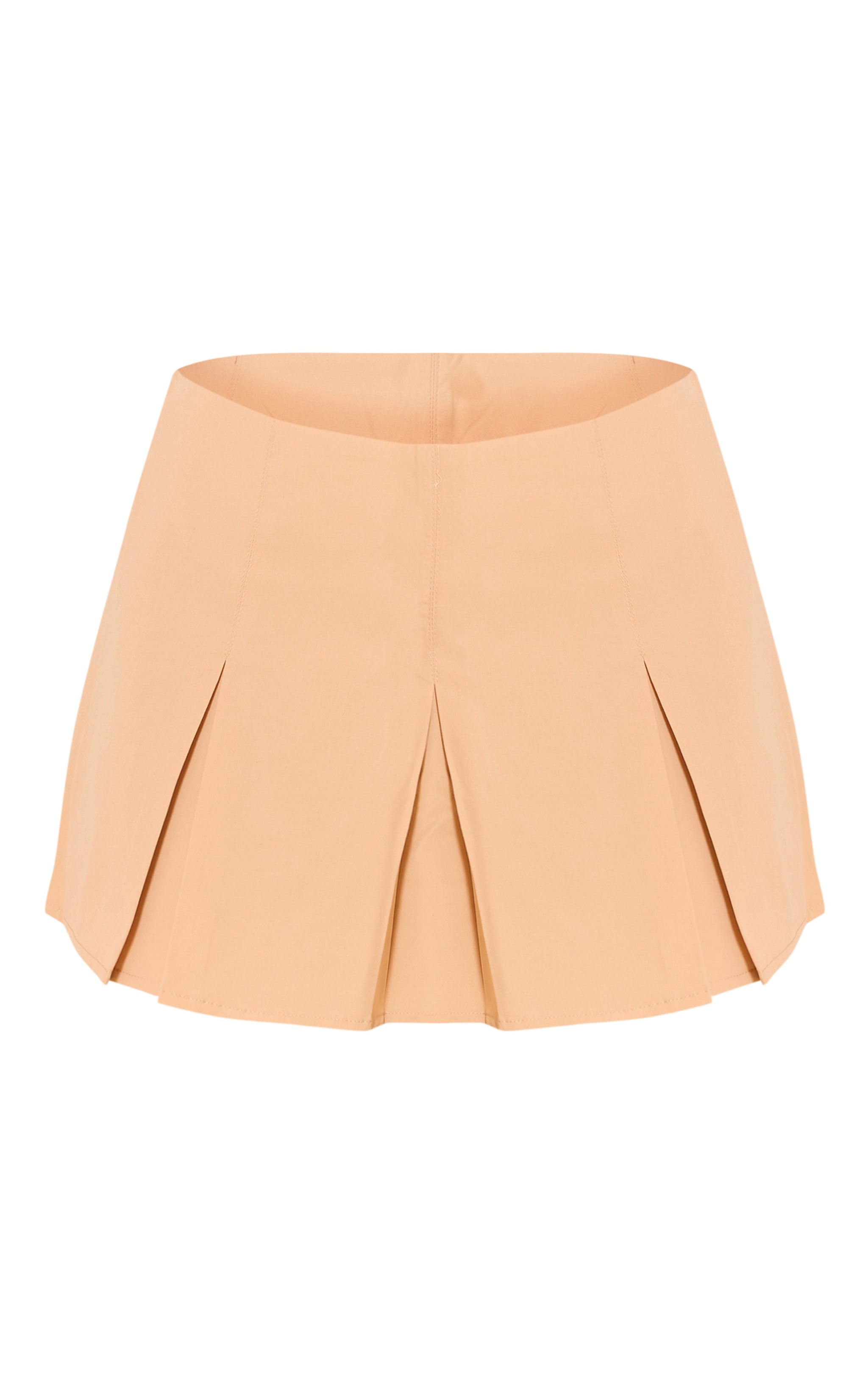 Butter Yellow Tailored Woven Box Pleat Skater Skort image 6