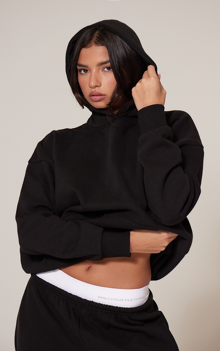 Black Premium Basic Oversized Hoodie image 4