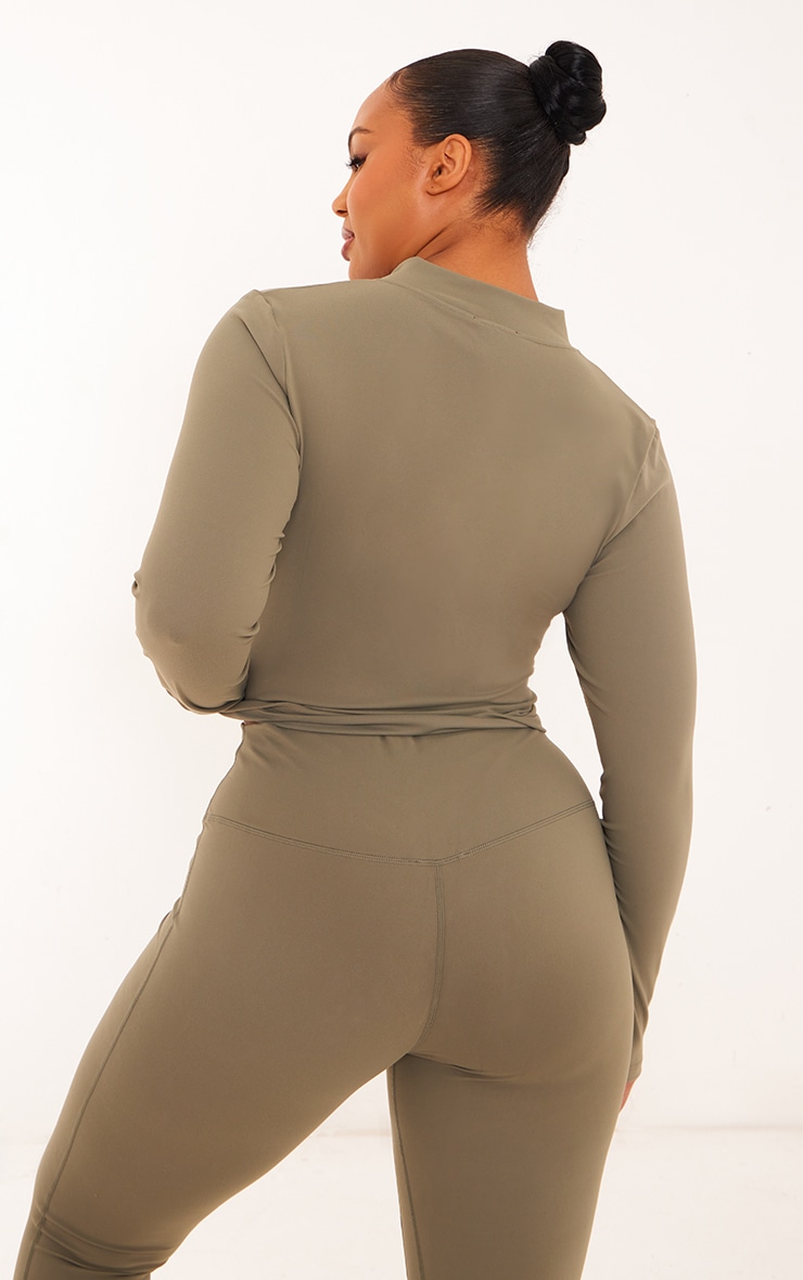 Plus Olive Basic Sculpt Jacket image 2