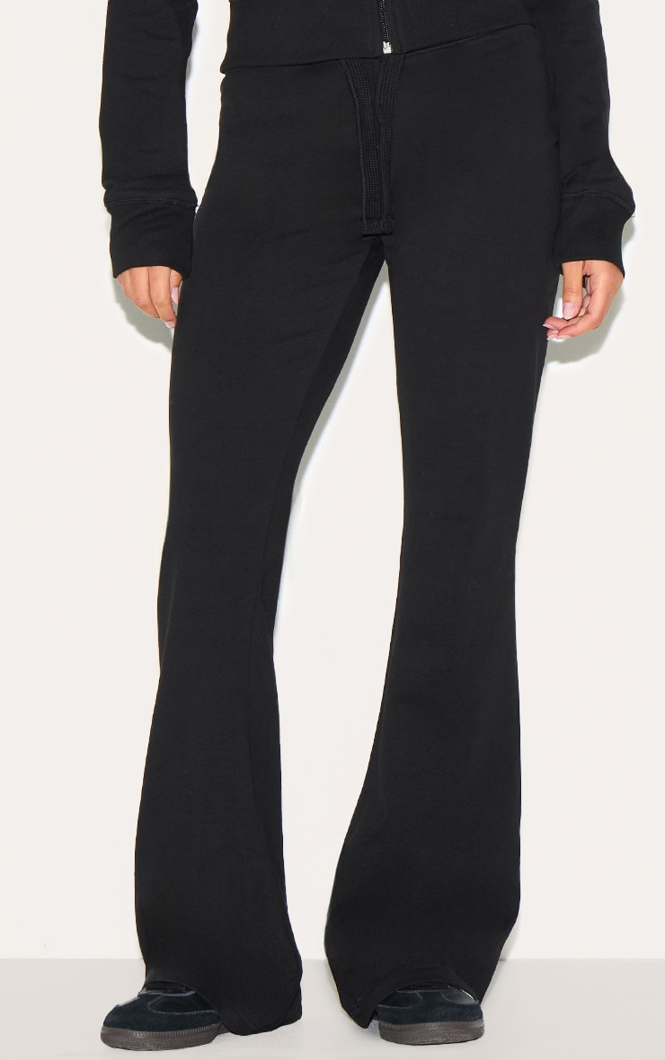 Petite Pantalon skinny flare noir à taille basse image 1