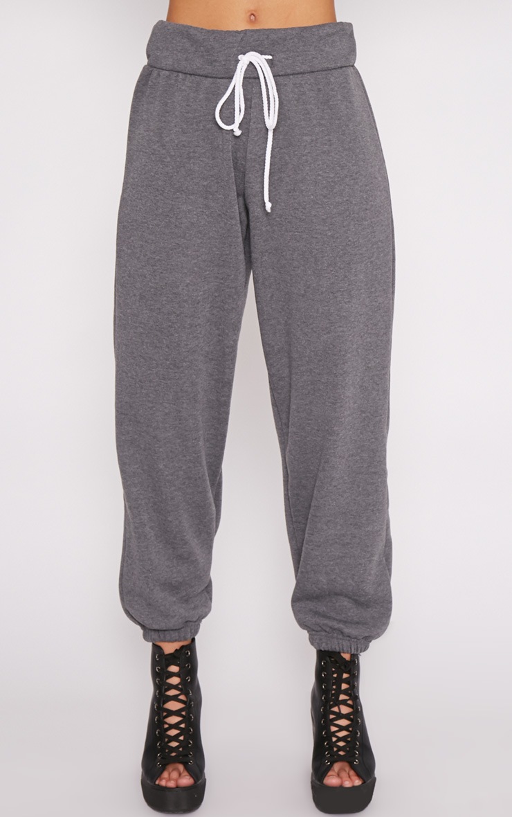 Natalia Charcoal Jogger Joggers PrettyLittleThing PrettyLittleThing