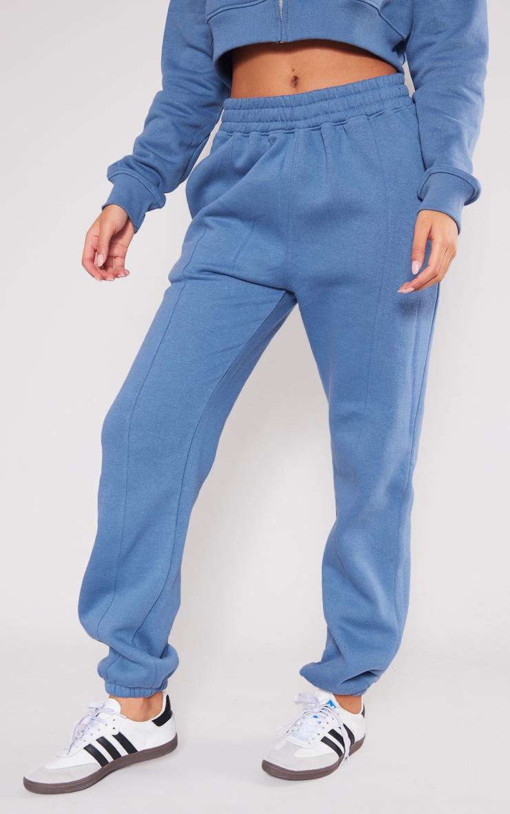 Tall Steel Blue Cuffed Joggers image 2