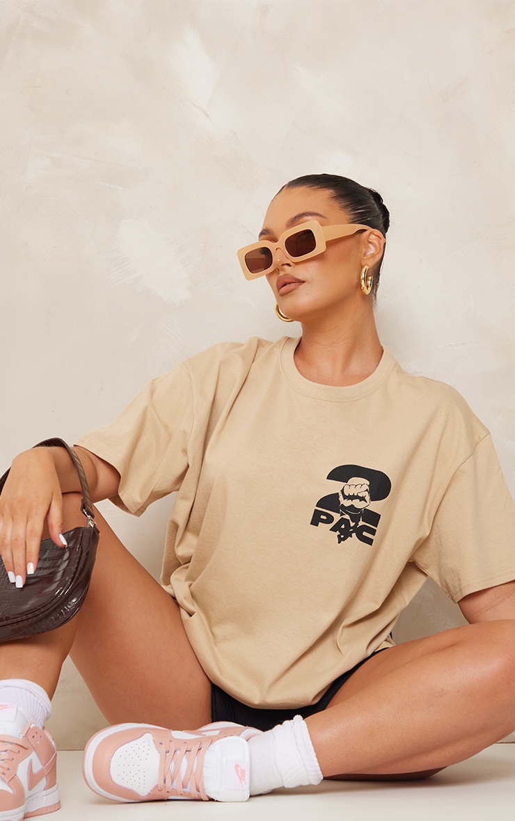 Stone Tupac Dear Mama Printed T Shirt image 3