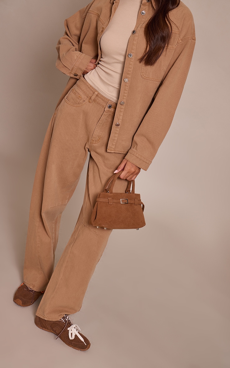 Toffee Seam Detail Low Rise Barrel Jeans image 2
