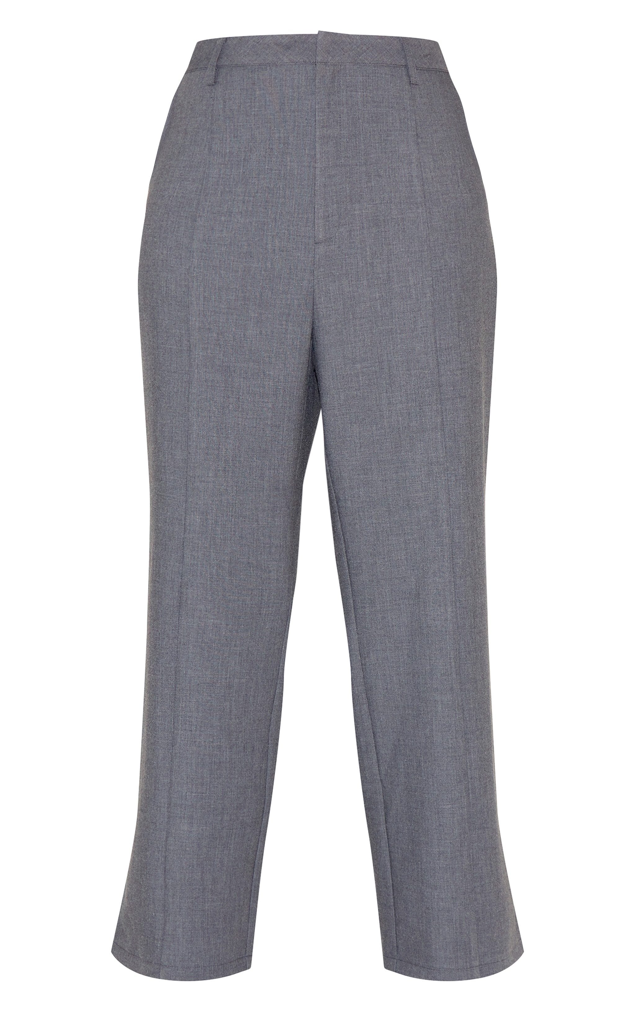 Plus Pantalon large gris anthracite à ourlets fendus image 5