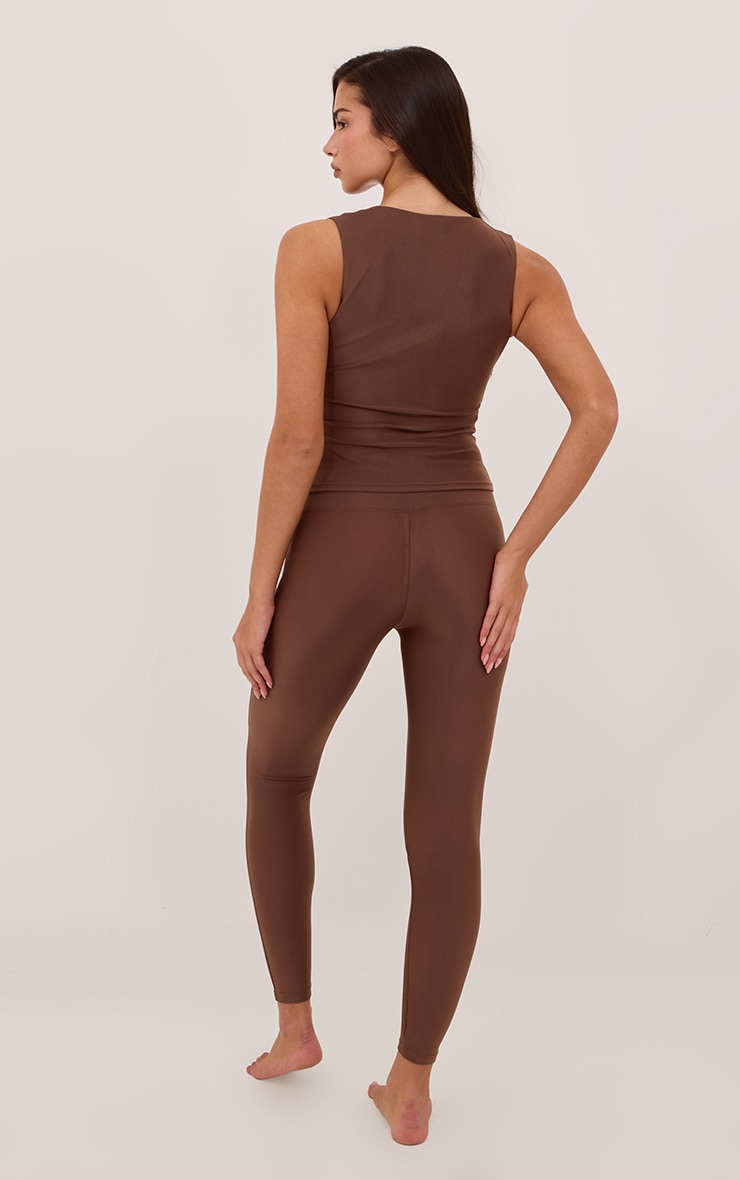 Espresso Polyamide Leggings image 3