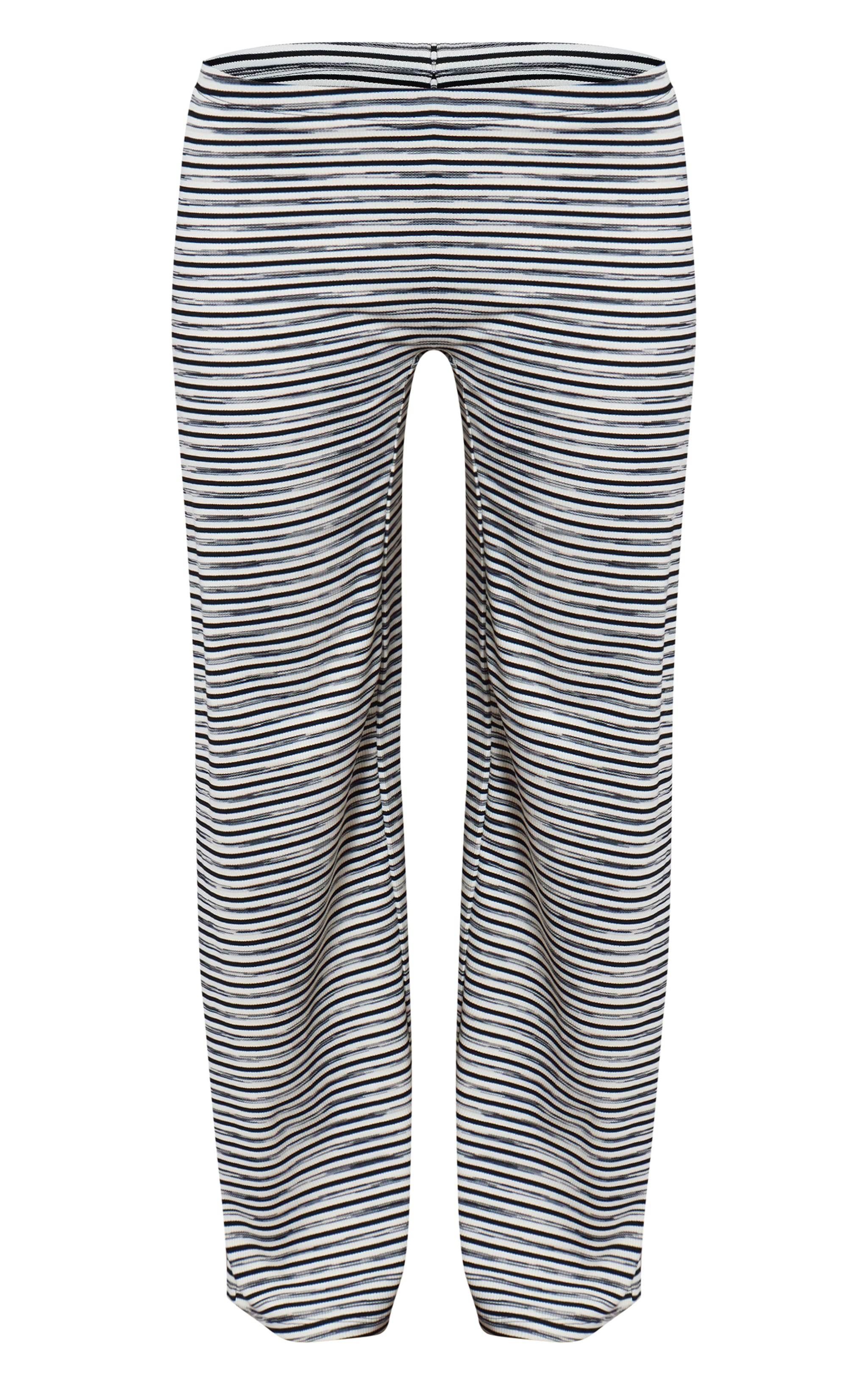 Multi Soft Rib Striped  Low Rise Straight Leg Trousers image 5