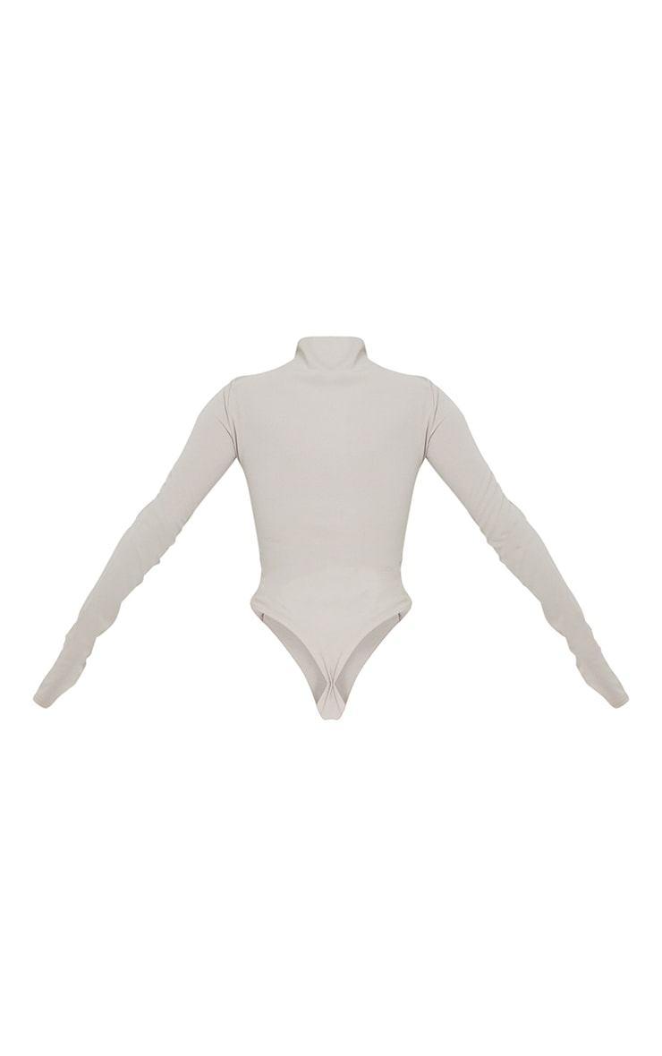 Taupe long sleeve bodysuit Outlet