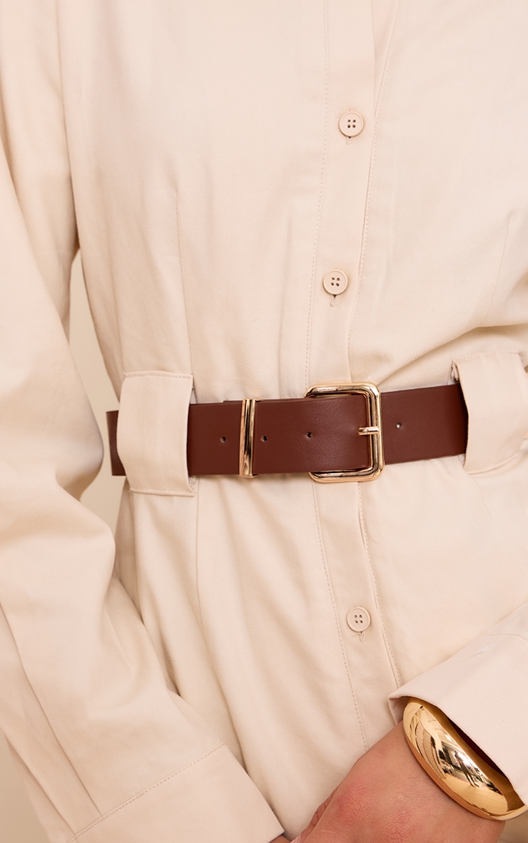 Stone Woven Utility Belted Romper image 4