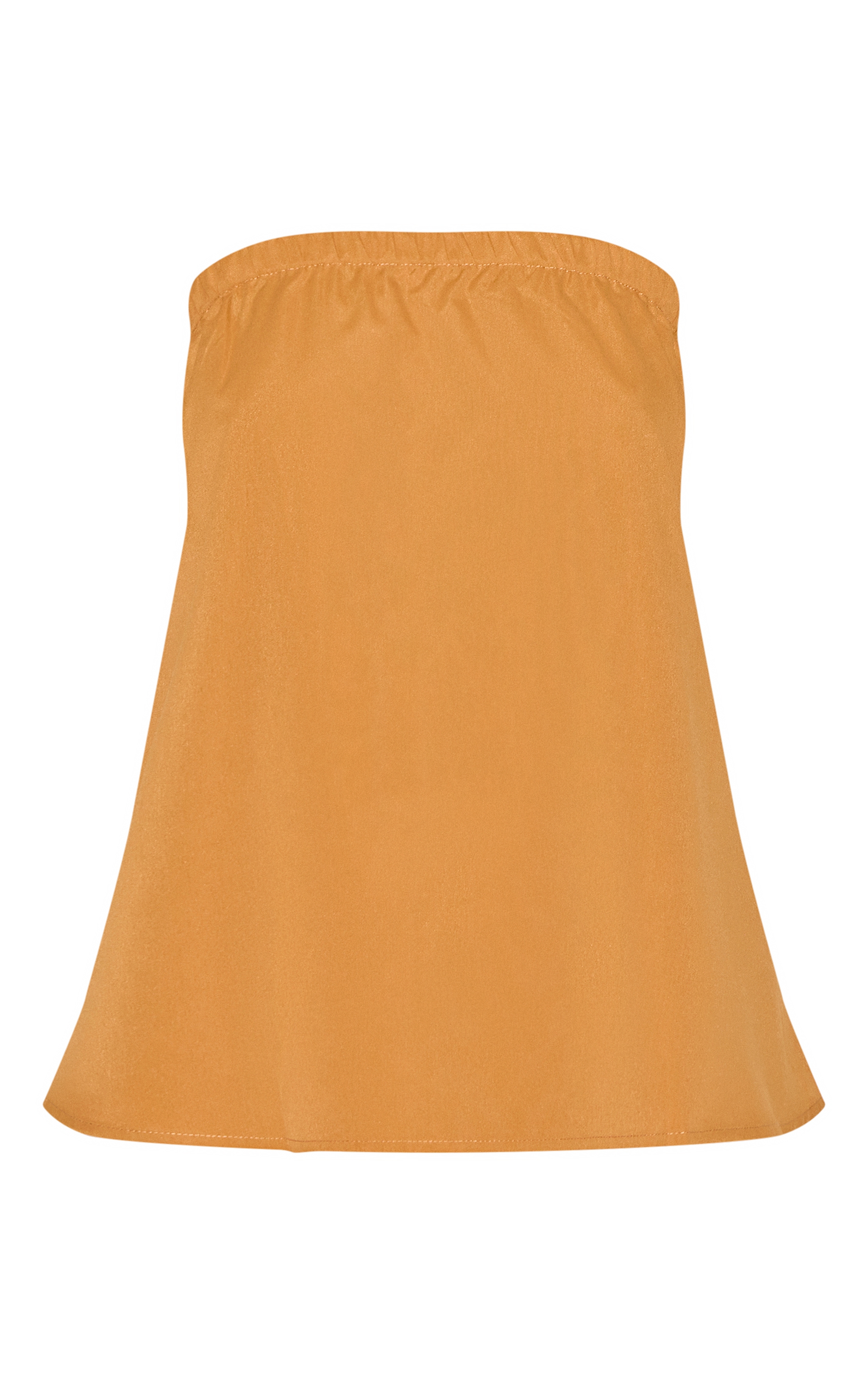 Deep Mustard Woven Longline Bandeau Top image 5